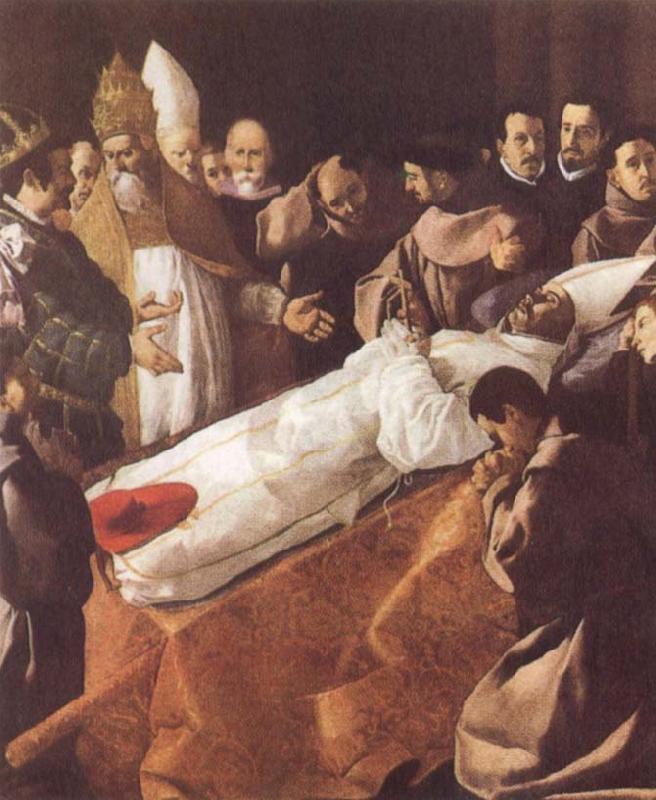 Francisco de Zurbaran The Lying-in-State of St Bonaventure oil painting picture